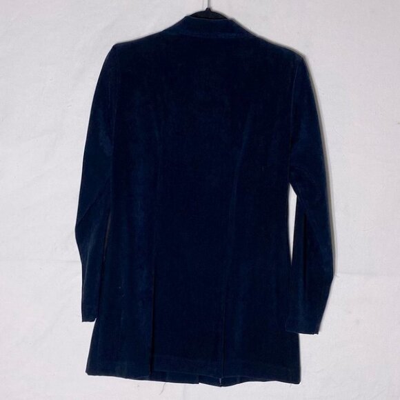 Vintage Amoretti Black 3 Toggle Long Blazer with Shoulder Pads M - Picture 12 of 13